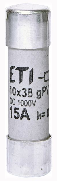 Запобіжник CH 10х38 gPV 15A, 1000V 10kA ETI(2625112)