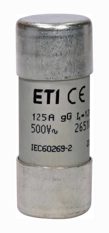 Запобіжник CH 22х58 gG 125A, 500V ETI(2651051)