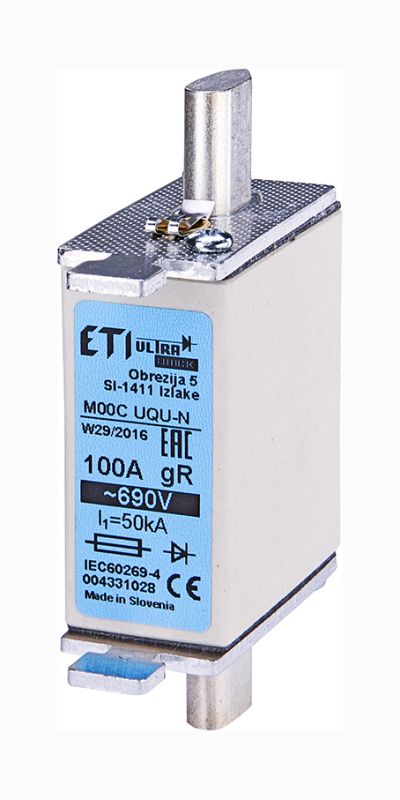 Запобіжник M0 0СUQU-N/40A/690V gR ETI(4331024)