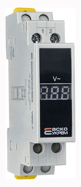 Вольтметр VMD-1 (AC 80-500V) модульный цифровой однофазный АСКО(A0010250001)