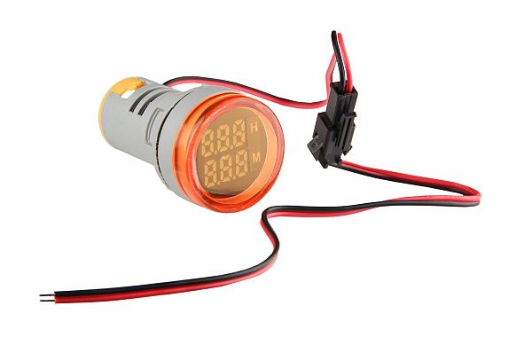 Армат. сигн. світлодіодна U-ADM-Hr з індикатором часу(час/хв) д22мм, кругла, жовта АСКО(A0190010190)