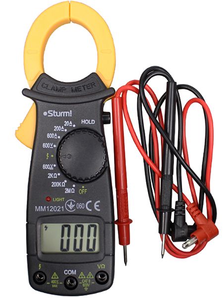 Мультиметр MM-12021 (токоизмерительные клещи) Sturm(MM12021)
