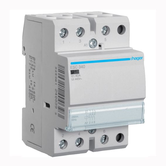 Контактор модульный HAGER ESС340 40A(ESC340)