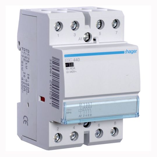 Контактор модульный HAGER ESС440 40A(ESC440)
