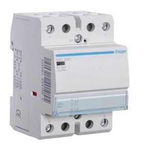 Контактор модульний безшумний HAGER ESC240S 40A, 2HB 230V(ESC240S)