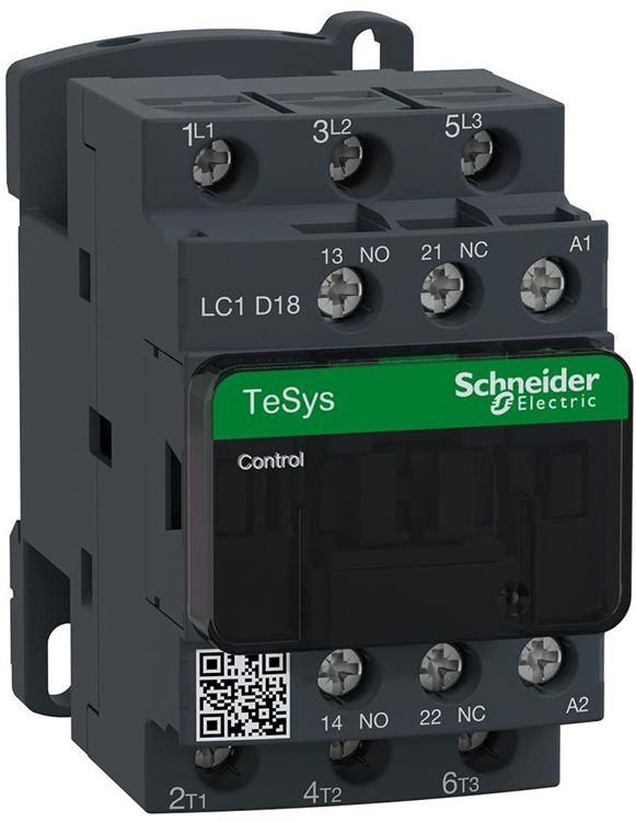 Контактор LC1D18F7 18А доп. 1НЗ+1НО АС110V(LC1D18F7)
