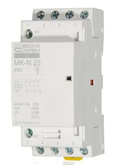 Контактор модульний MK-N 4p 25A 4NO АСКО(A0040030027)