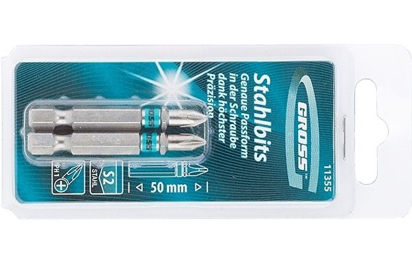 Набор бит РН1х50, 2 шт., GROSS, 11355(11355)