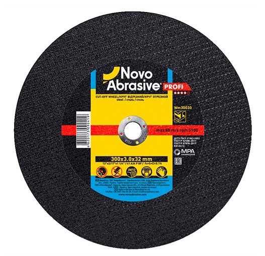 Круг отр. металл 300*3,0*32 14А NOVOABRASIVE(WM30030)