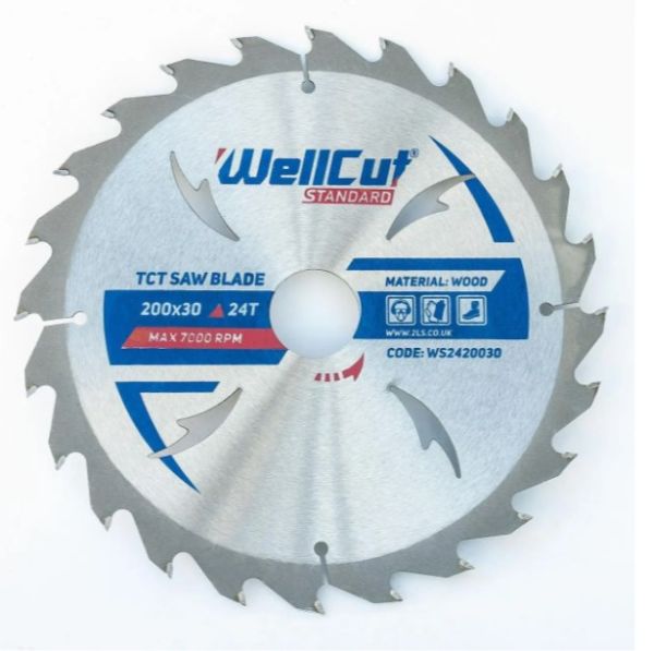 Диск пильный 180мм*32мм 24Т WELLCUT Standard(WS2418032)