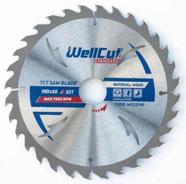 Диск пильный 190мм*30мм 32Т WELLCUT Standard(WS32190)