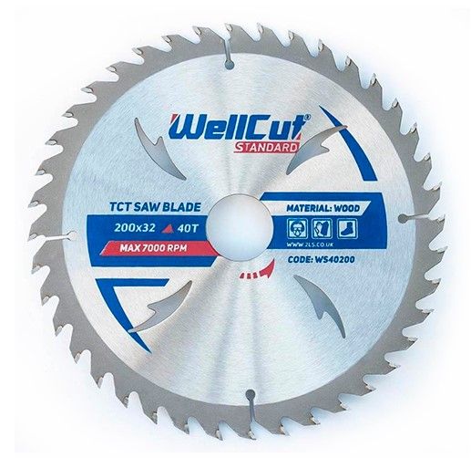Диск пильный 200мм*32мм 40Т WELLCUT Standard(WS40200)