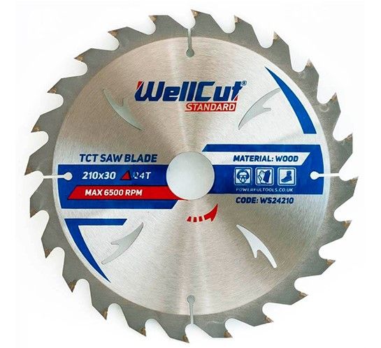 Диск пильный 205мм*30мм 24Т WELLCUT Standard(WS24210)