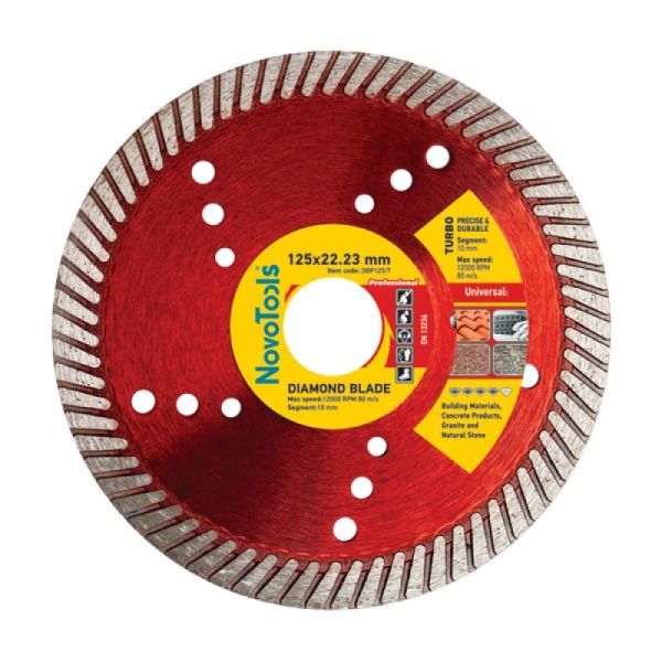 Круг алмазный 180мм*7мм*22,2мм турбоволна NovoTools Basic(DBB180/TW)