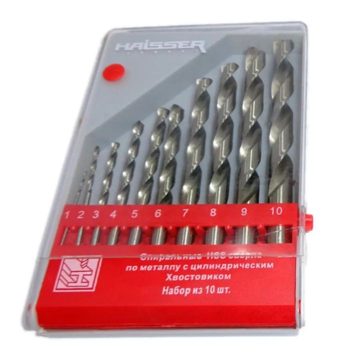 Набор сверел по металу (1-10мм) HAISSER HS101201/2018901(HS101201/2018901)