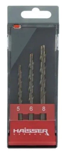 Набор сверл по бетону 5,6,8мм. 3 шт. HAISSER Professional 3219901(79801)