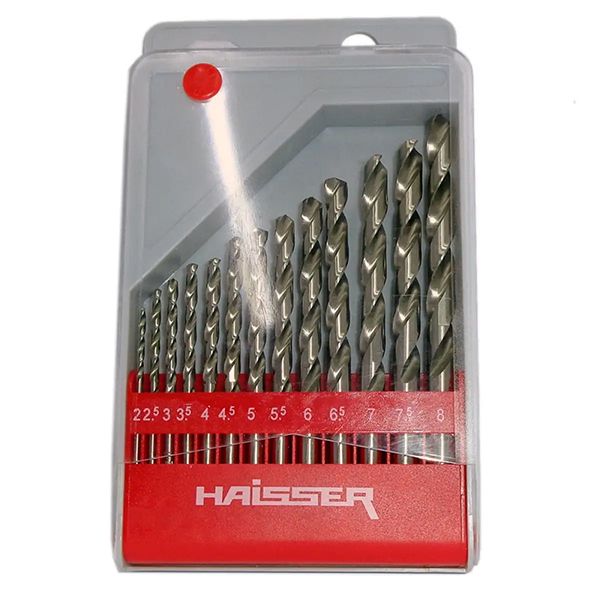 Набор сверл по металлу (2-8)*0,5мм.  HAISSER HS101203/2018902(HS101203/2018902)