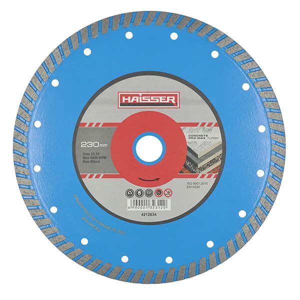 Круг алмазный Turbo CONCRETE PRO 230*2.8*10*22,23мм. HAISSER 4212633(4212633)