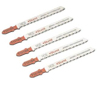 Пилки для лобзика STURM дерево 100мм прямий різ, зубний зворотний 5 шт 9019-03-101BR(9019-03-101BR)