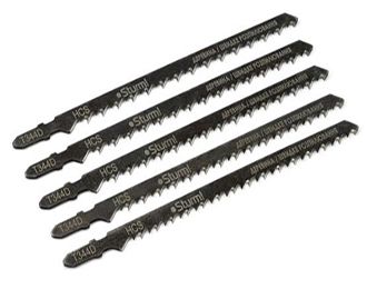 Пилки для лобзика STURM дерево 153мм прямий різ 5 шт 9019-03-344D(9019-03-344D)