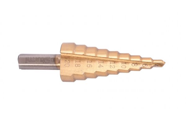 Свердло ступінчате 4-20мм спіральне STURMAX 1055M-H4-20(1055M-H4-20)