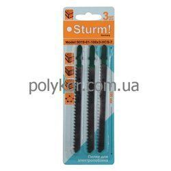 Пилки для лобзика STURM 50мм металл 3 шт 9019-01-50*3-HSS-32(9019-01-50*3-HSS-32)
