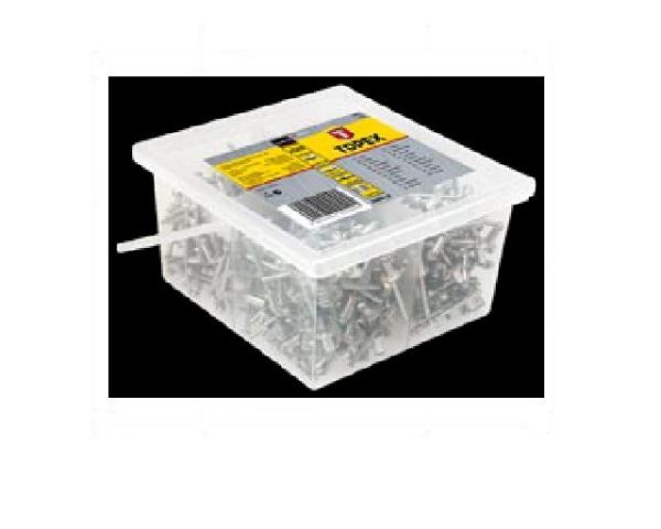 Заклепки 4,0*12,5мм 50шт алюминиевые 43Е403 TOPEX(43Е403)