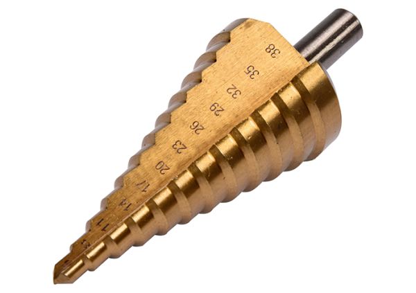 Сверло ступенчатое по металлу 6-38мм титан HSS 4241 YT-44740(YT-44740)