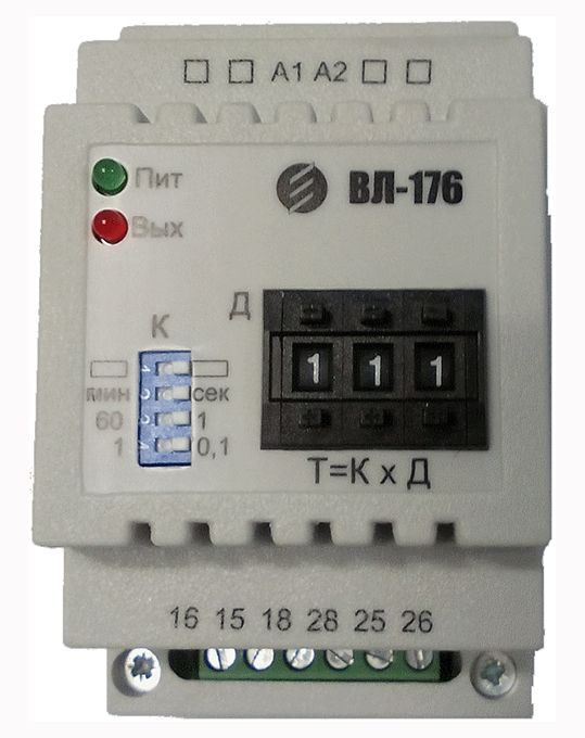 Реле ВЛ-176, t=0,1с-99,9 час., AC/DC 24-220В(021401)