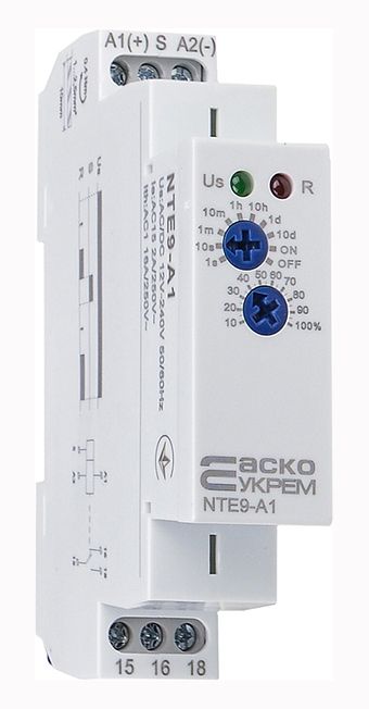 Реле времени NTЕ9-A1 AC/DC 12-240V Аско НОВИНКА(A0010240001)