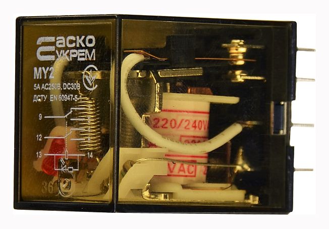 Реле MY2/AC220V (без колодки) АсКо(A0090010005)