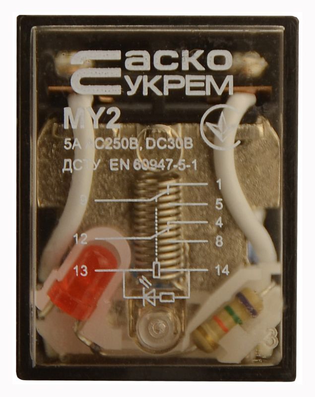 Реле MY2/AC220V (без колодки) АсКо(A0090010005)