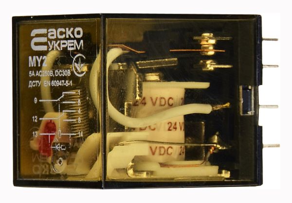 Реле MY2/DC24V (без колодки) АсКо(A0090010013)