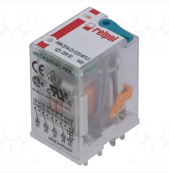 Реле R4-2014-23-1220/DC 220V, Relpol , без колодки(R4-2014-23-1220)