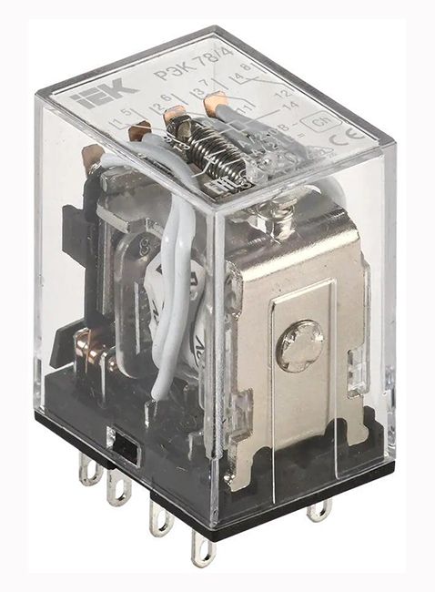 Реле ІЕК РЕК78/4 (MY4) / AC12V (без колодки)(RRP20-4-03-012A)