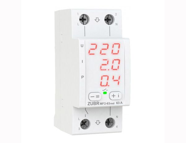 Реле многофункциональное MF2-63 red ZUBR(4820120221781)