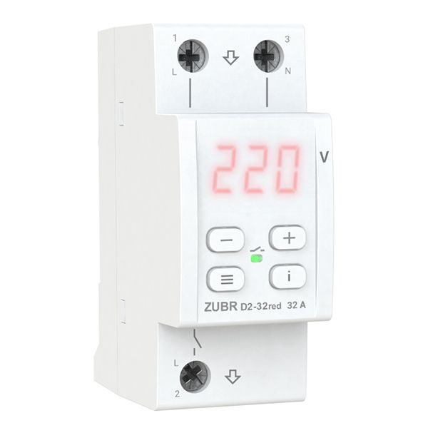 Реле напряжения  ZUBR D2-32red