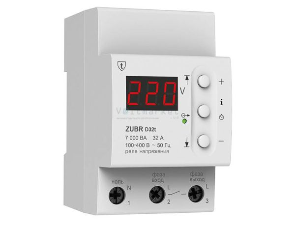 Реле напряжения  ZUBR D32t