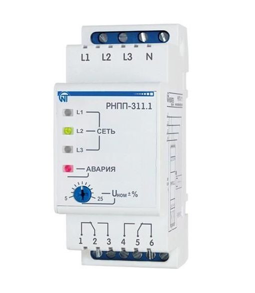 Реле напряжения 3-фазное РНПП-311.1 230/380 В(NTRNP3111)