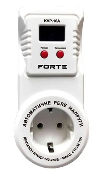 Реле напряжения FORTE KVP-16A(92538)