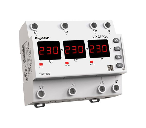 Реле напряжения VP-3F40A M6R DigiTOP НОВИНКА!(VP-3F40A M6R)