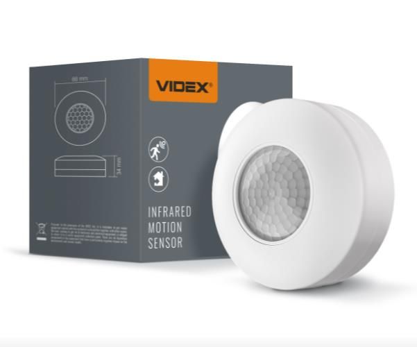 Датчик руху VIDEX VL-SPC12B 360* чорний IP20 інфрачервоний(VL-SPC12В)