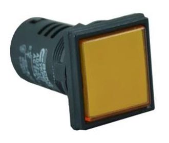 Армат. сигн. світодіодна AD22-22F жовта 220V АC КВАДРАТНА АСКО