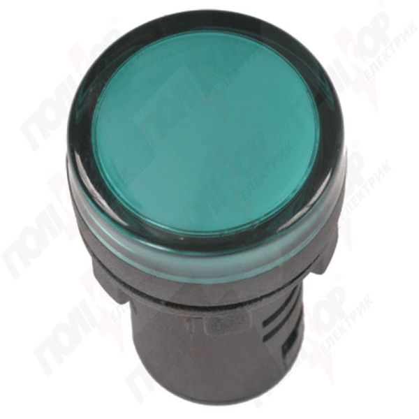 Армат. сигн. светодиодная AD22DS/24В AC/DC, зеленая ИЭК(BLS10-ADDS-024-K06)