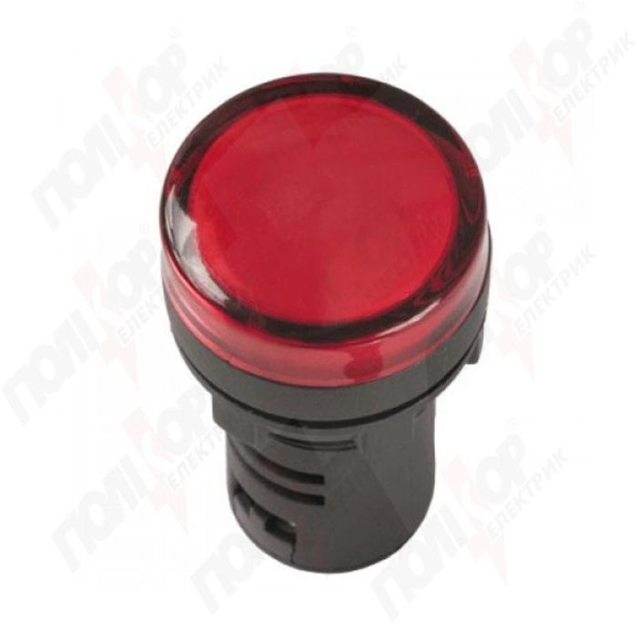 Армат. сигн. светодиодная AD22DS/AC220 В, красная ИЭК є АСКО(BLS10-ADDS-230-K04)