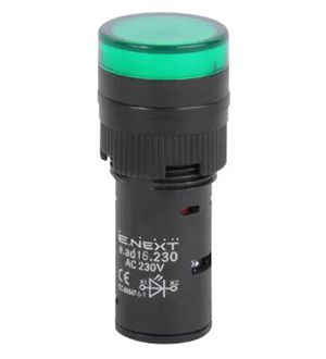 Арматура світлосигнальна e.ad16.230.green d16 230B AC зелена E.NEXT(s009013)