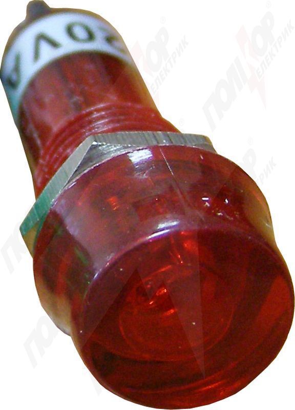 Арматура сигнальна PL1-101/220В неон, червона АсКо(A0140030024)