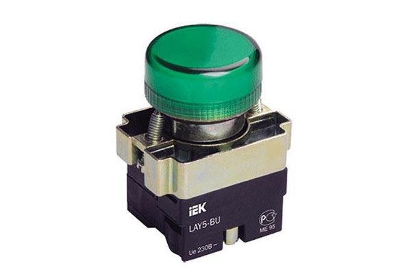 Индикатор LAY5-BU63 зеленый d22 ИЕК(BLS50-BU-K06)