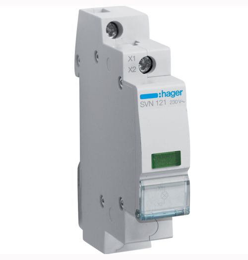 Индикатор LED SVN121 зелёный 230В 1м Hager(SVN121)