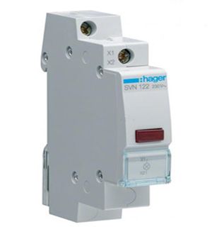Індікатор LED  SVN122 червоний 230В 1м Hager(SVN122)